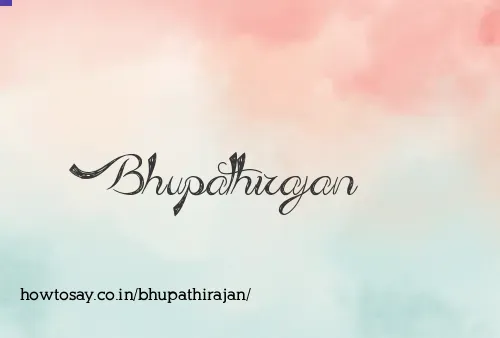 Bhupathirajan