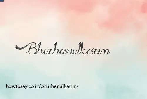 Bhurhanulkarim