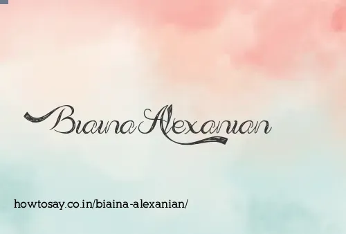 Biaina Alexanian