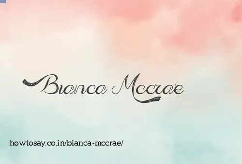 Bianca Mccrae
