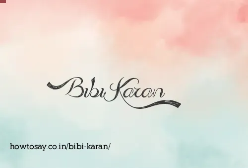 Bibi Karan