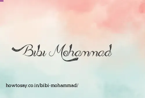 Bibi Mohammad