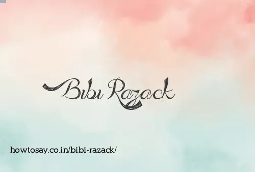 Bibi Razack