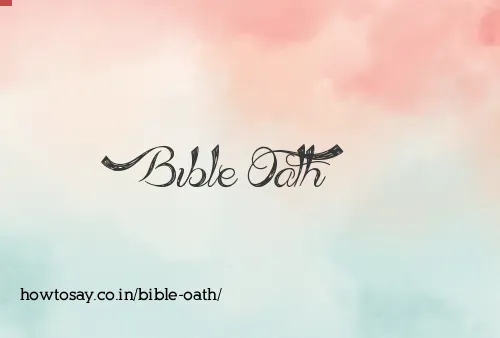 Bible Oath