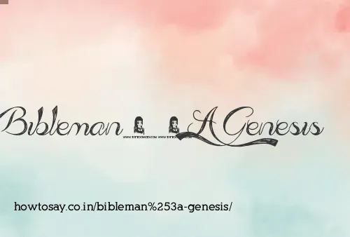 Bibleman: Genesis