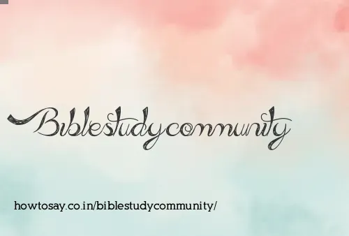 Biblestudycommunity