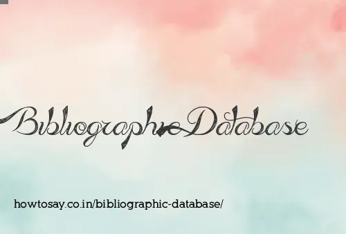 Bibliographic Database