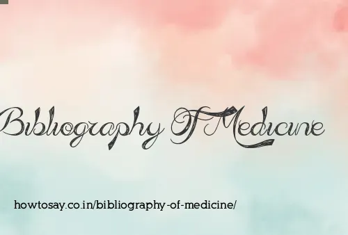 Bibliography Of Medicine