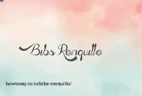 Bibs Ronquillo