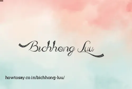 Bichhong Luu