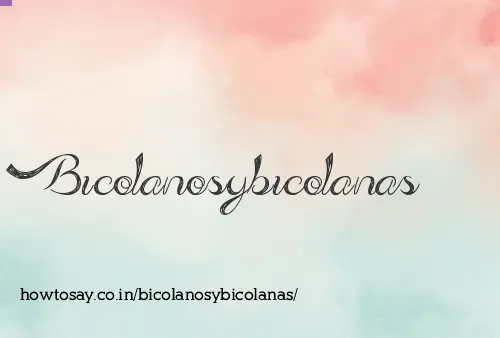 Bicolanosybicolanas