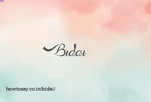 Bidai