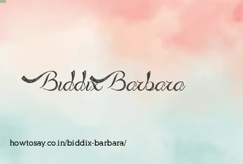 Biddix Barbara