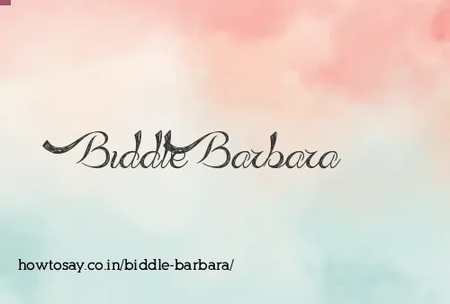 Biddle Barbara