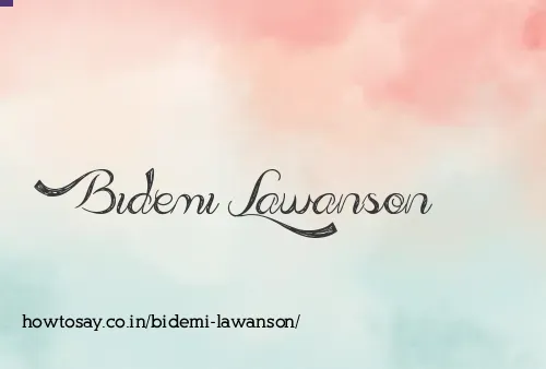 Bidemi Lawanson