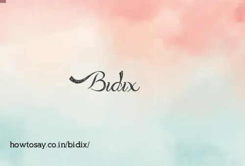 Bidix