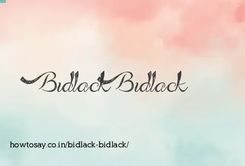 Bidlack Bidlack