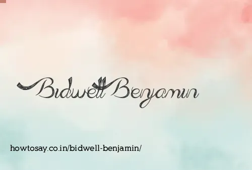 Bidwell Benjamin