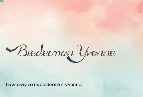 Biederman Yvonne