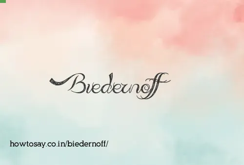 Biedernoff