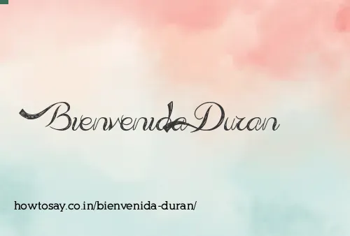 Bienvenida Duran