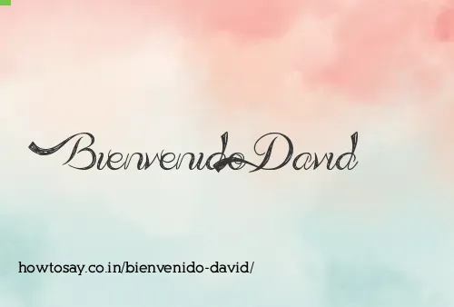 Bienvenido David