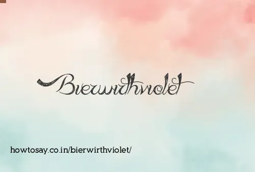 Bierwirthviolet