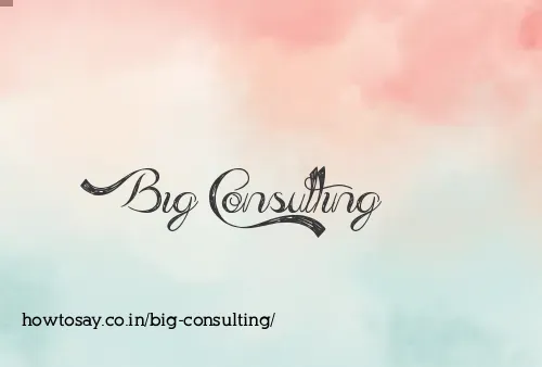 Big Consulting
