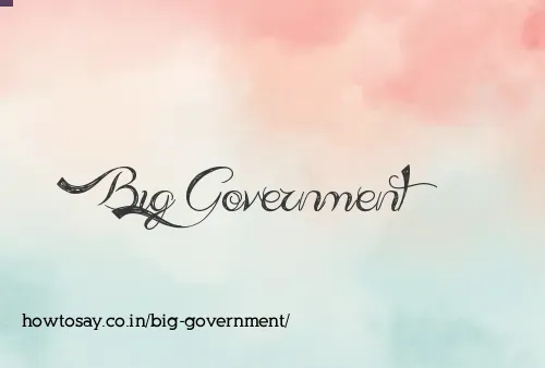 Big Government