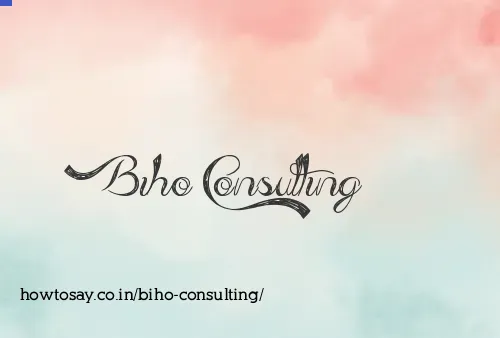 Biho Consulting
