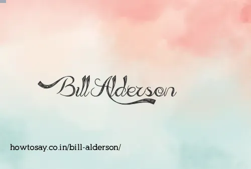 Bill Alderson