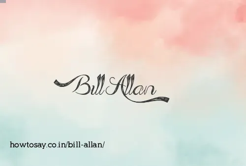 Bill Allan