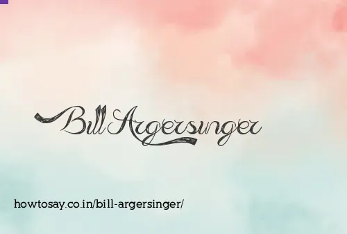 Bill Argersinger