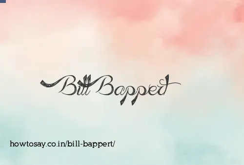 Bill Bappert