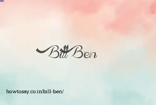 Bill Ben
