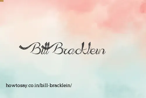 Bill Bracklein