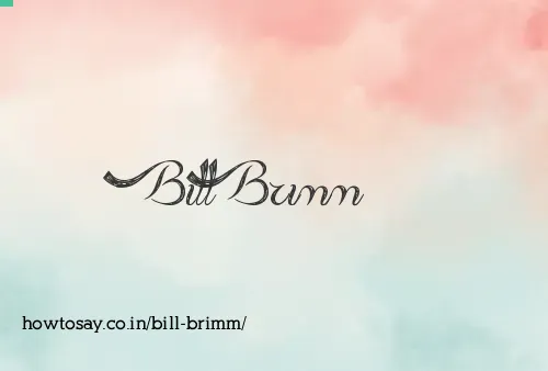 Bill Brimm