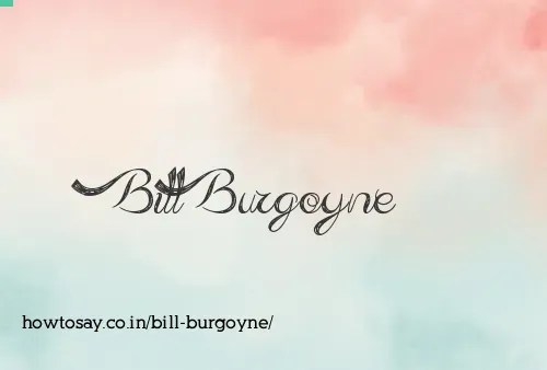 Bill Burgoyne