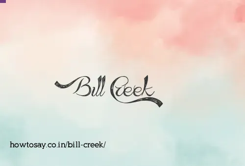 Bill Creek