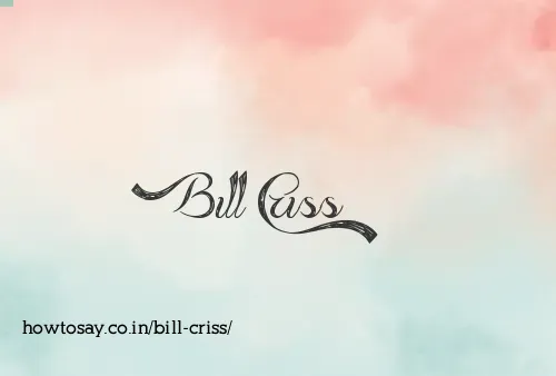 Bill Criss