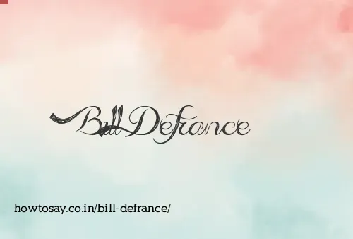 Bill Defrance