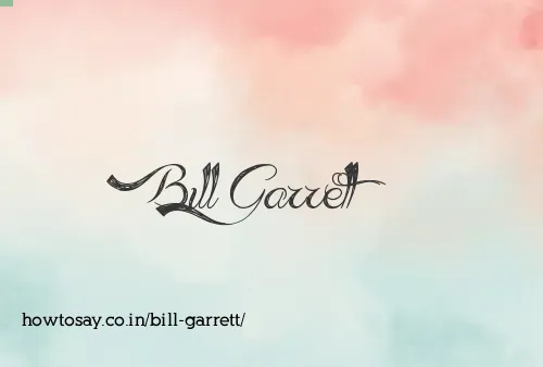 Bill Garrett