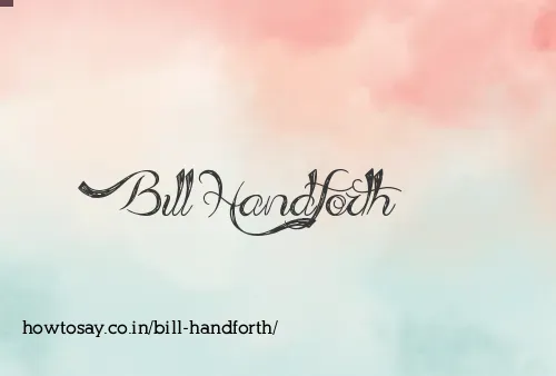 Bill Handforth