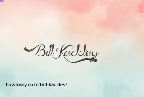 Bill Kackley