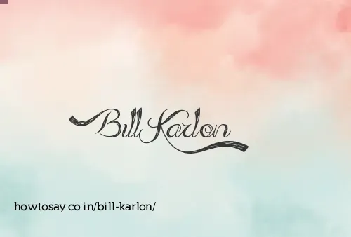 Bill Karlon