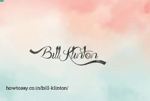 Bill Klinton
