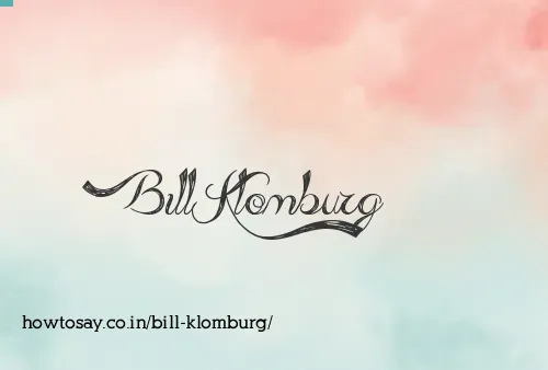 Bill Klomburg