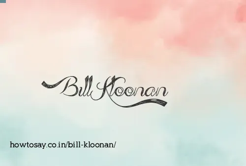 Bill Kloonan
