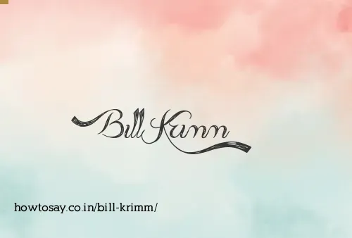 Bill Krimm