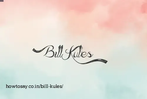 Bill Kules